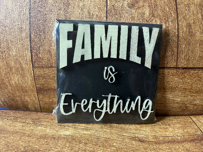 Family is everything square insert
