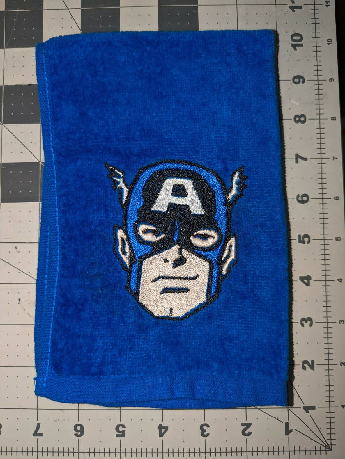 Captain America Face Velour Towel