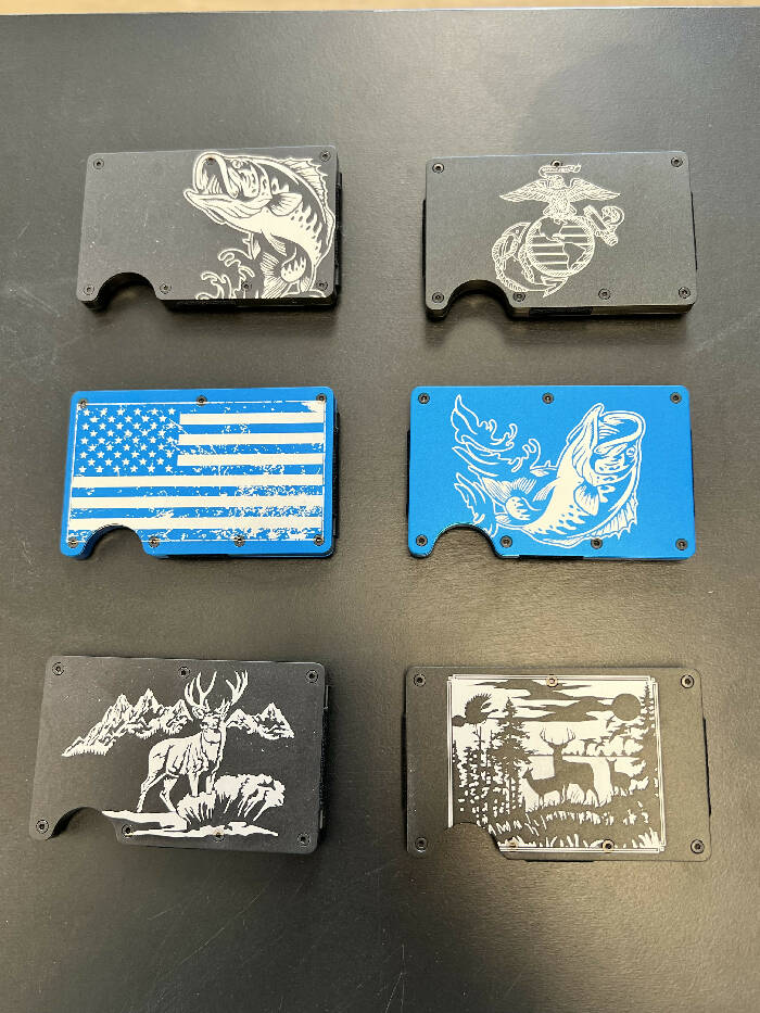 Engraved Metal Wallets