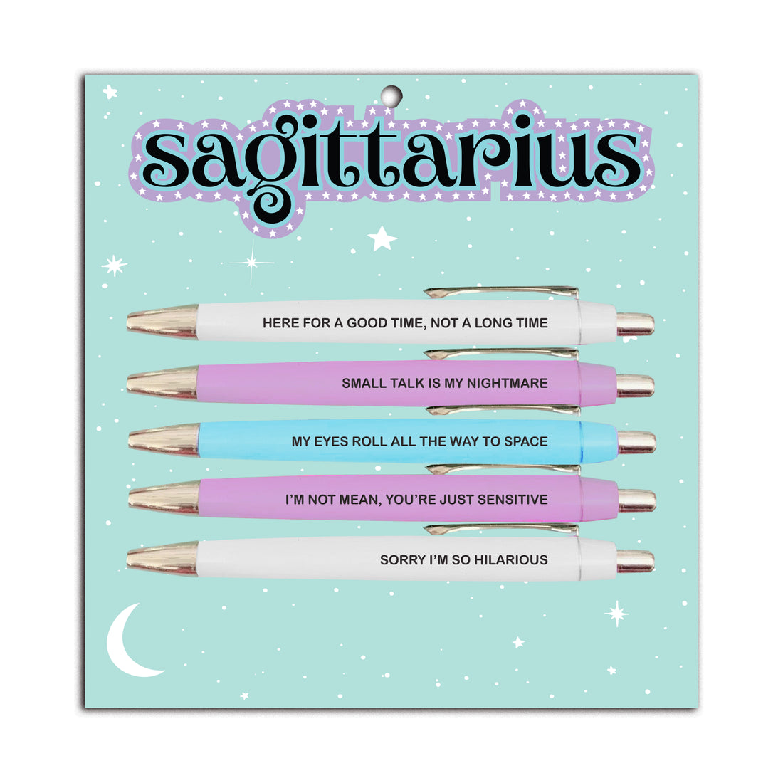 FUN CLUB - Sagittarius Pen Set (astrology, zodiac, funny, gift, friend)