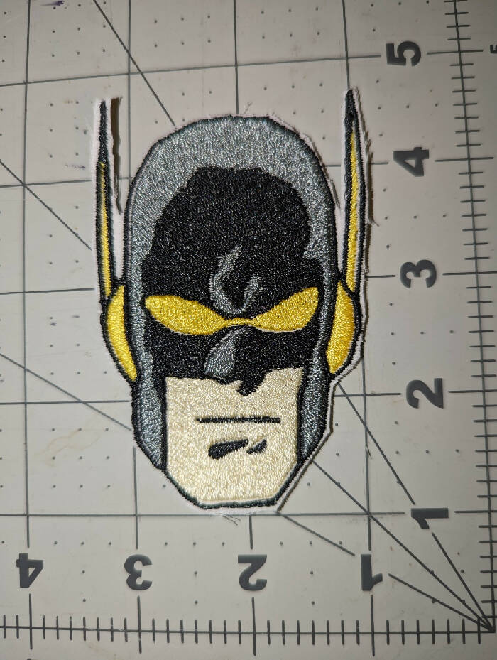 Yellowjacket Face Iron On Patch