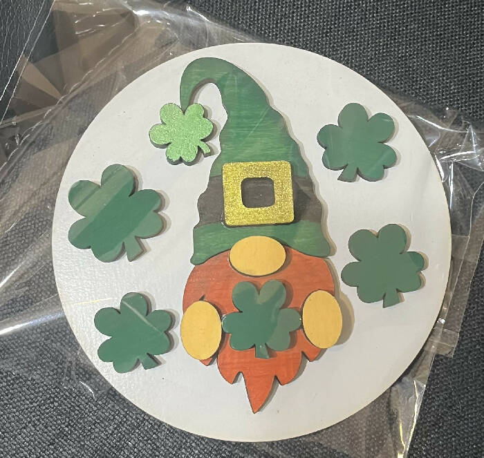 Saint Patrick’s day gnome circle interchangeable insert