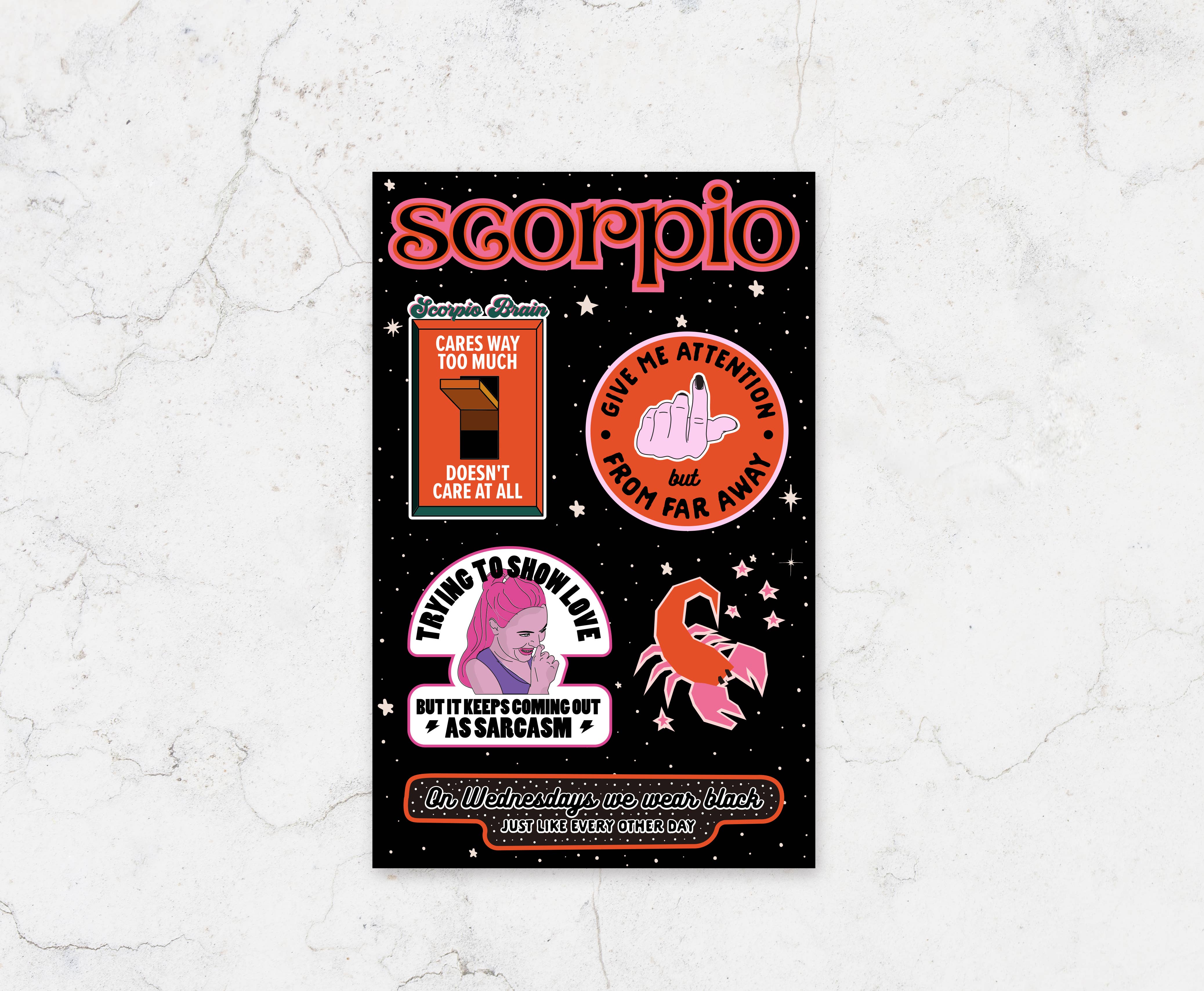 FUN CLUB - Scorpio Sticker Sheet