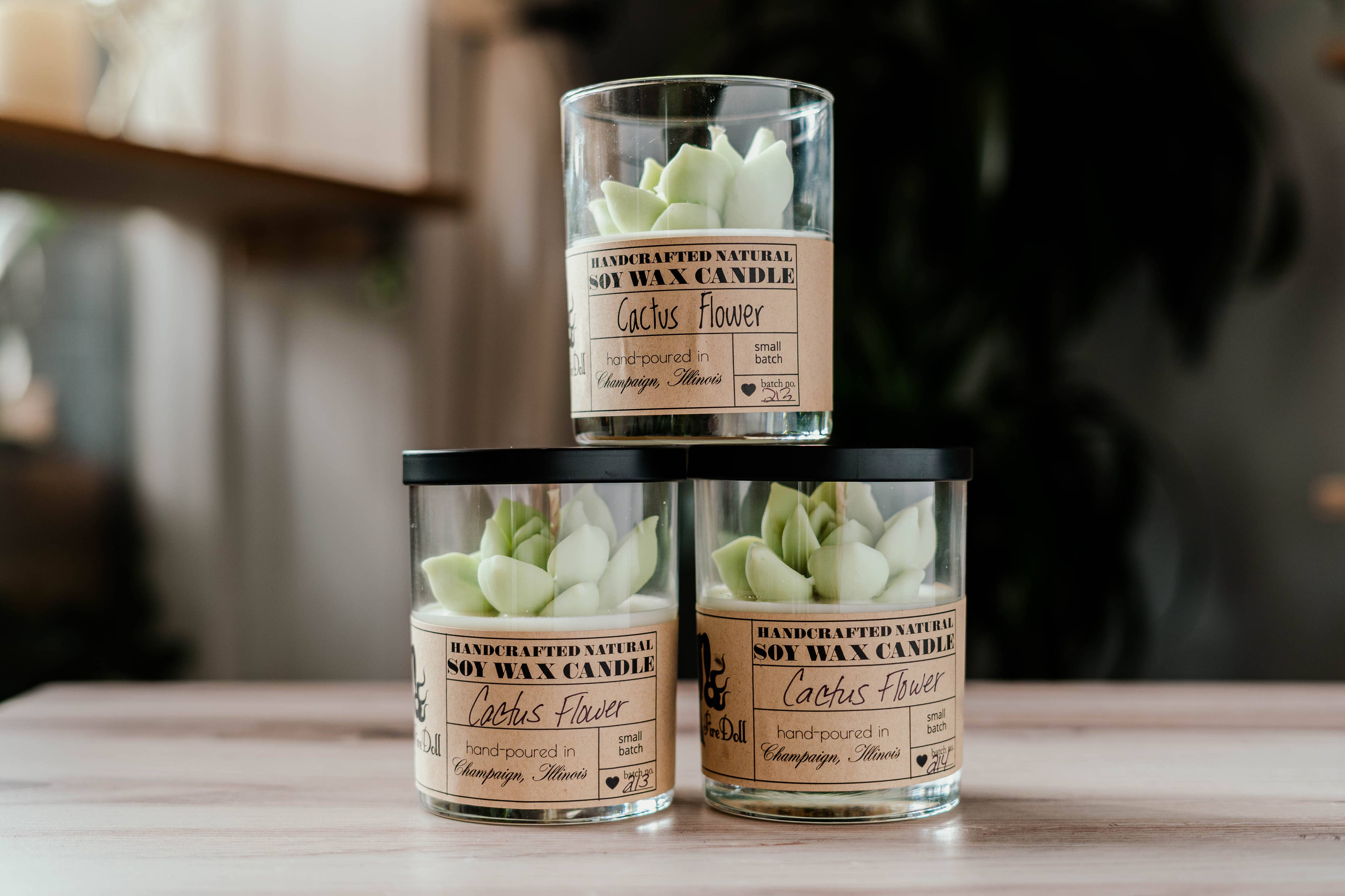 Cactus Flower 8oz Scented Soy Wax Candle