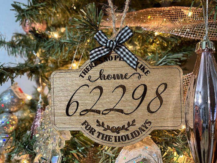 62298 home for the holidays Christmas ornament