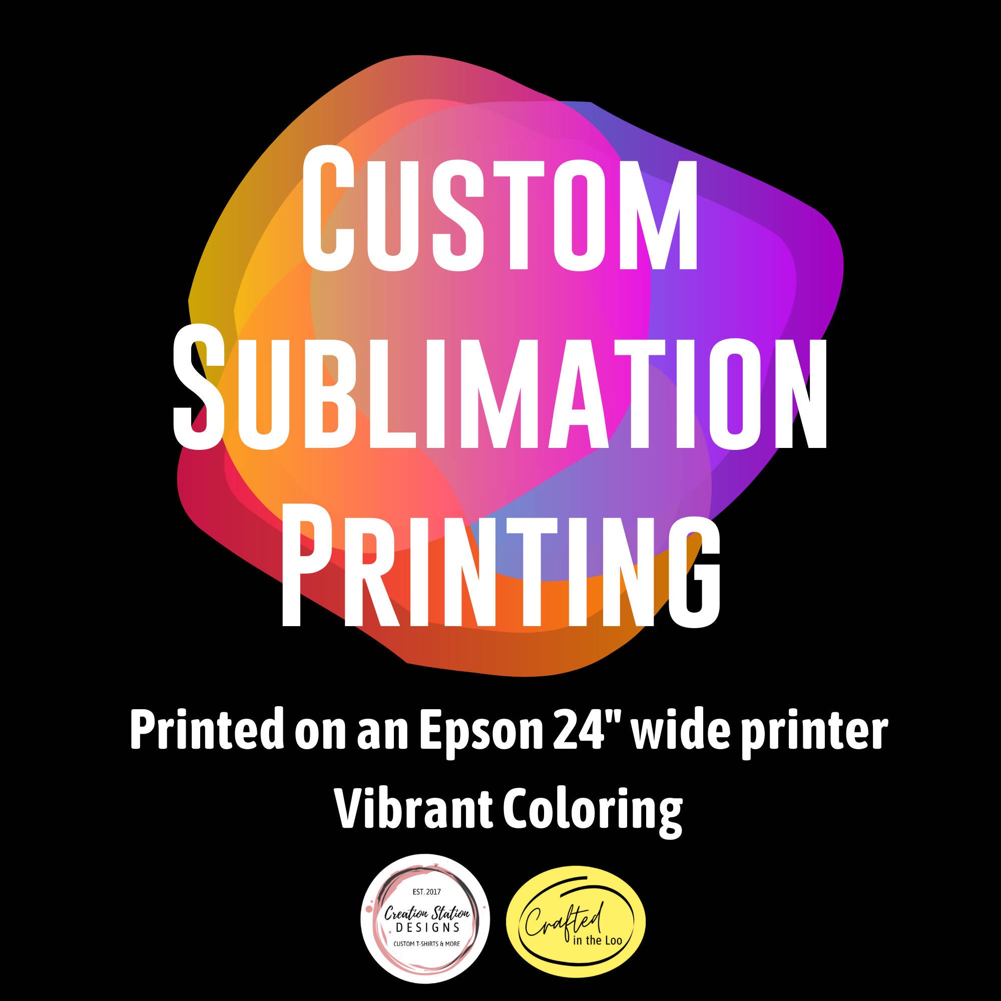 Custom SUBLIMATION Transfer Printing