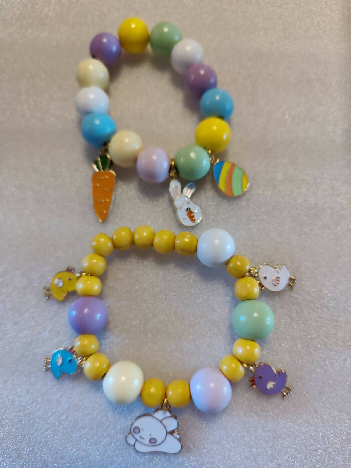 EB #7 Different Colorful & Size Beads w/ Charms