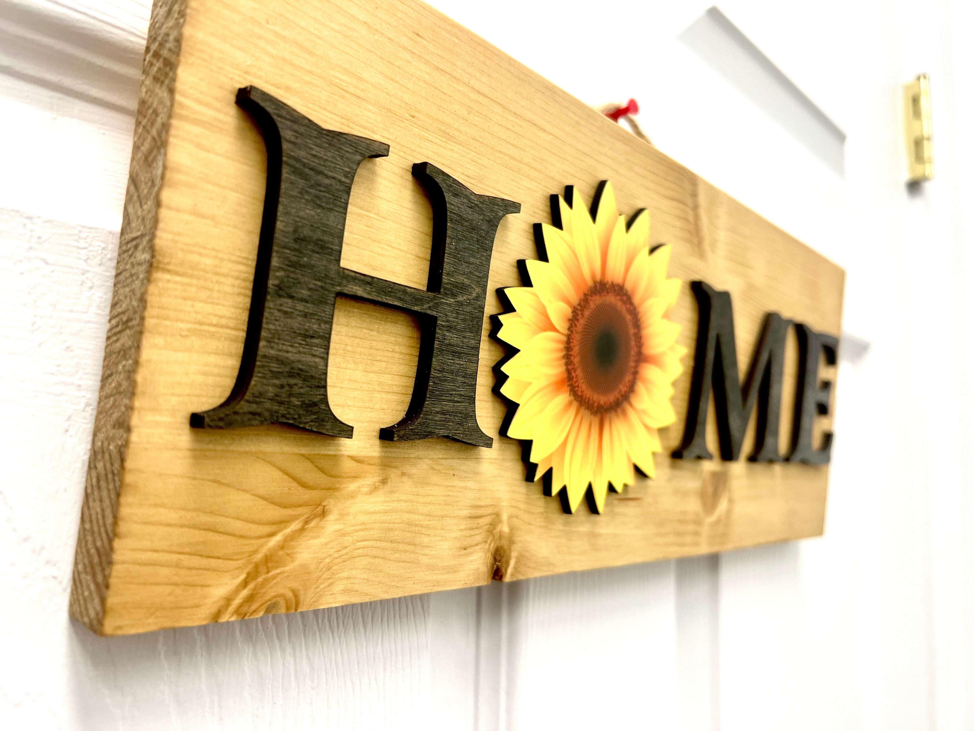 Sunflower Home Sign