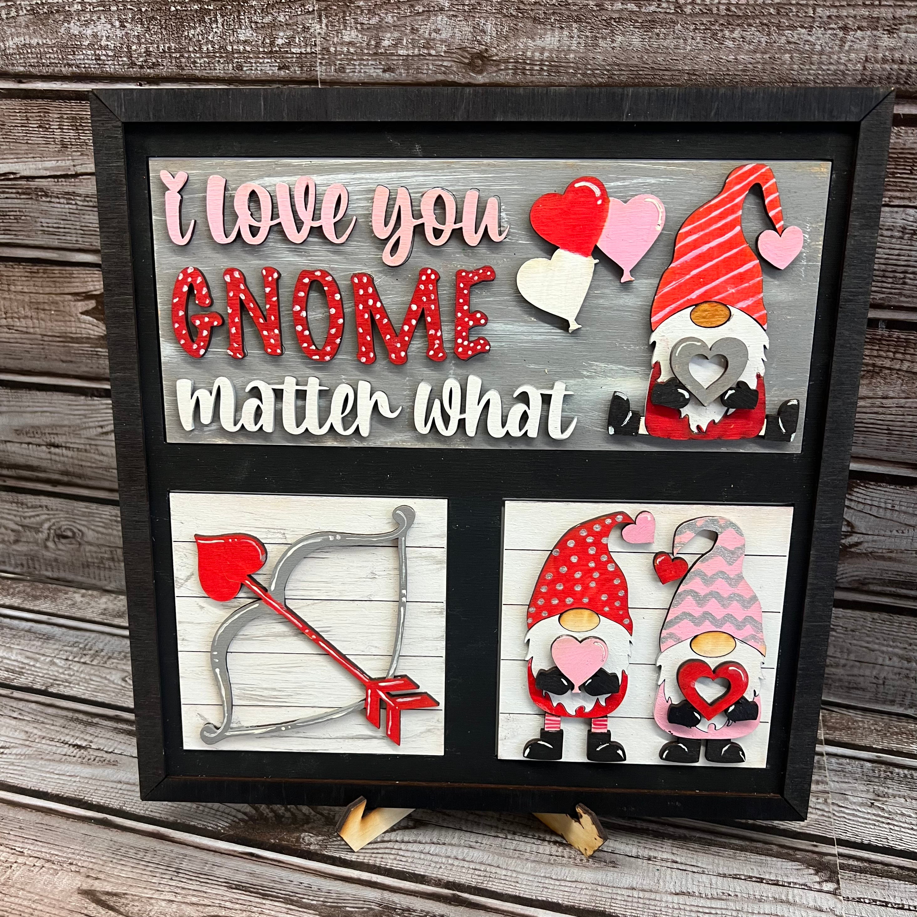 I Love You Gnome Matter What  - Rectangle insert