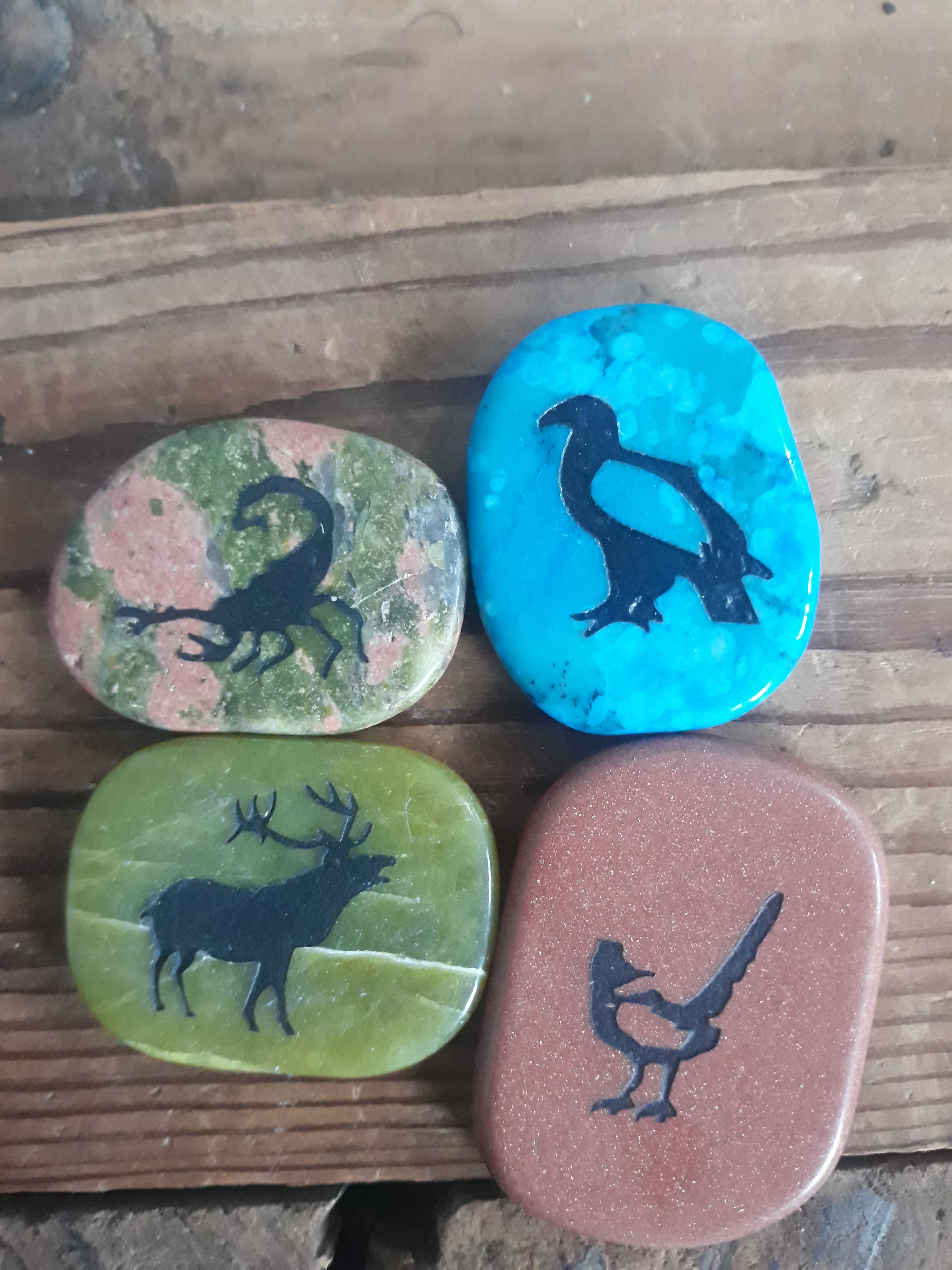 Totem animal stones