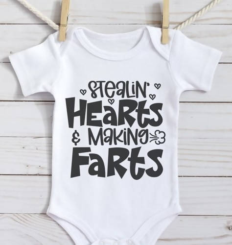 Stealing Hearts and Making Farts Onesie