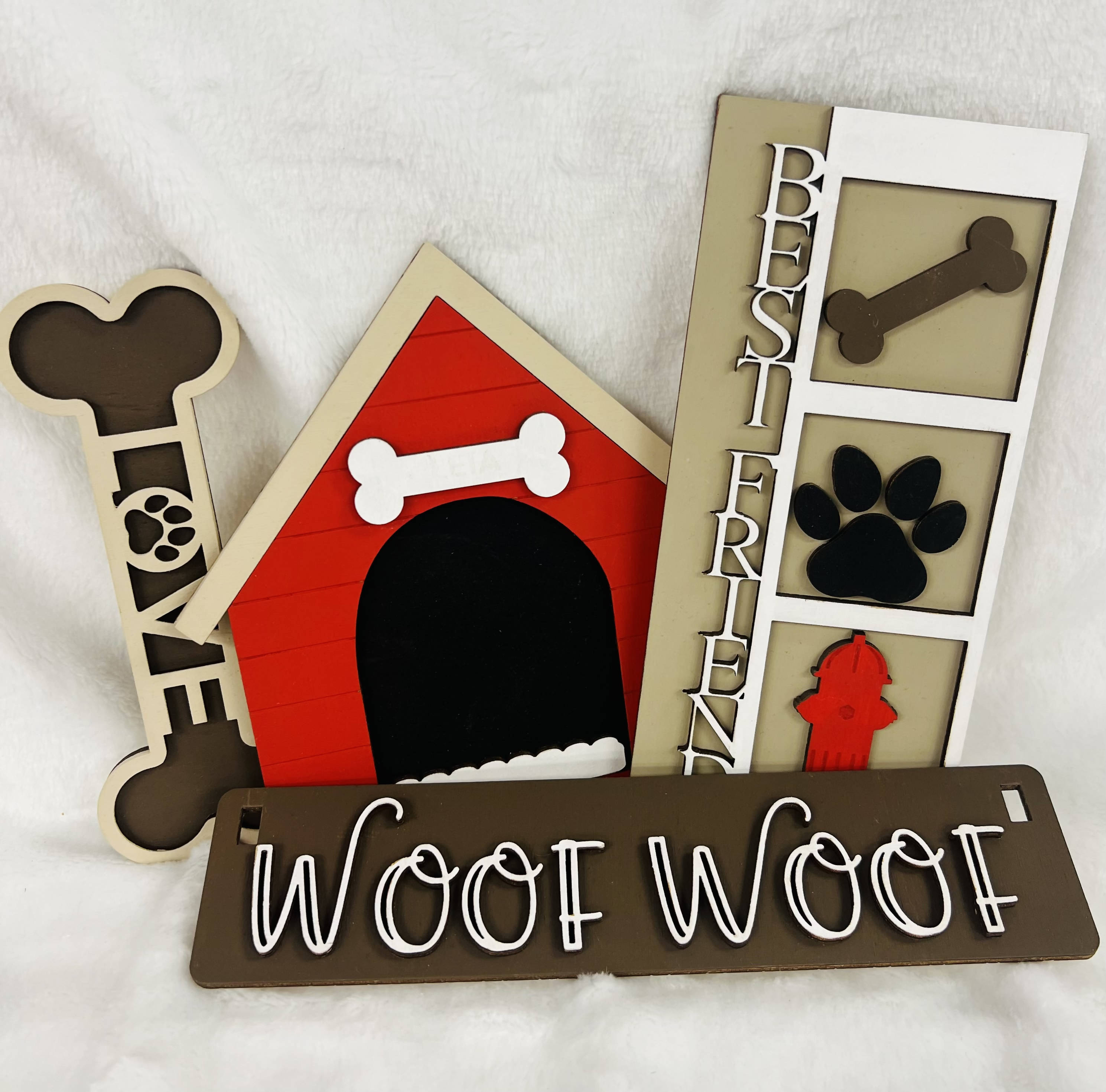 Wood Decor Set - (Woof Woof ) VF52