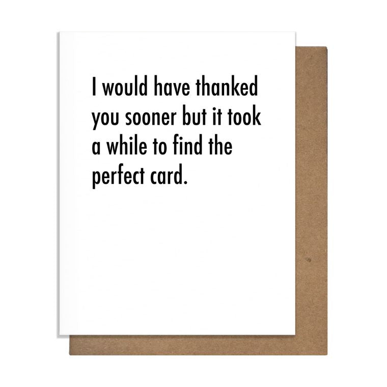 Perfect Thank You Greeting Card
