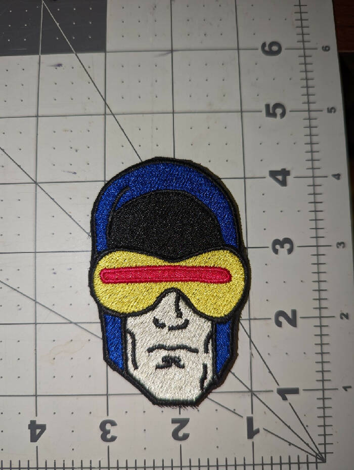 Cyclops Face Iron On Patch