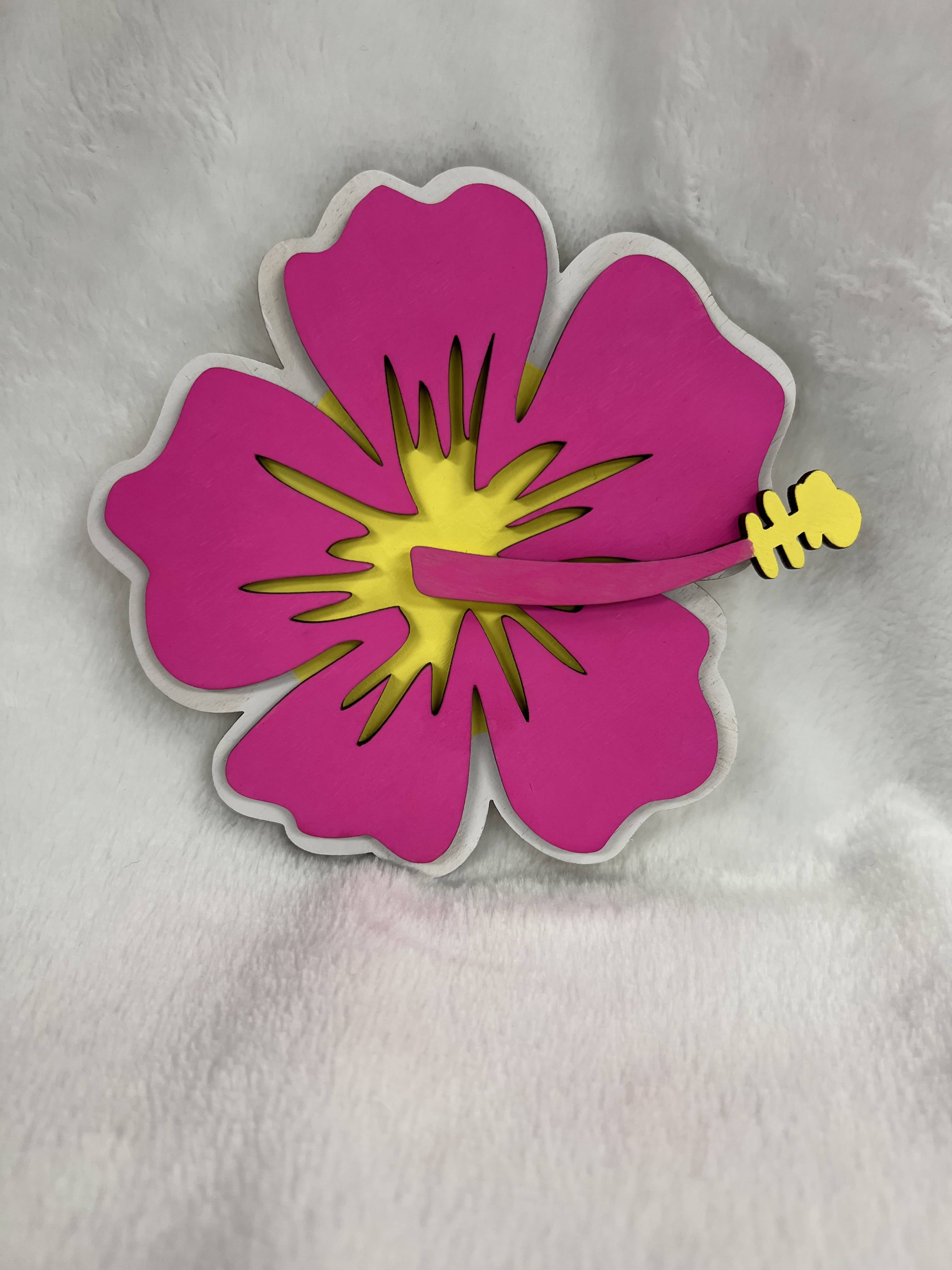 Small Velcro Insert ( pink flower) WH25