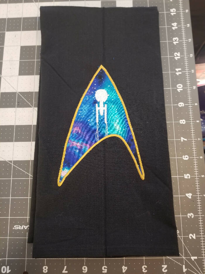 Star Fleet Applique Towel w/5 Ship Options