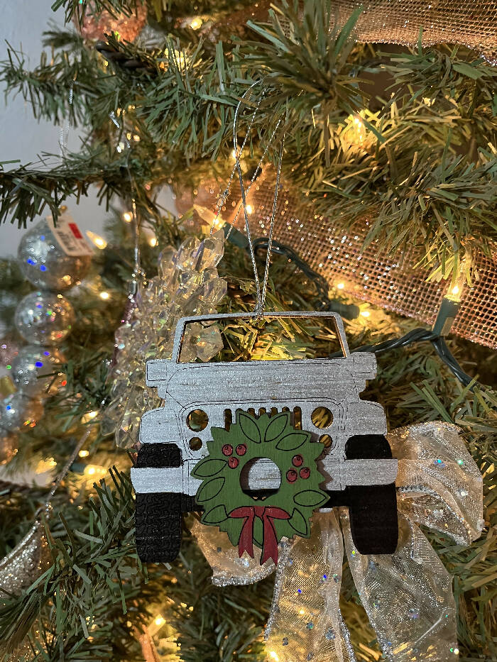 Jeep Christmas ornament you choose color