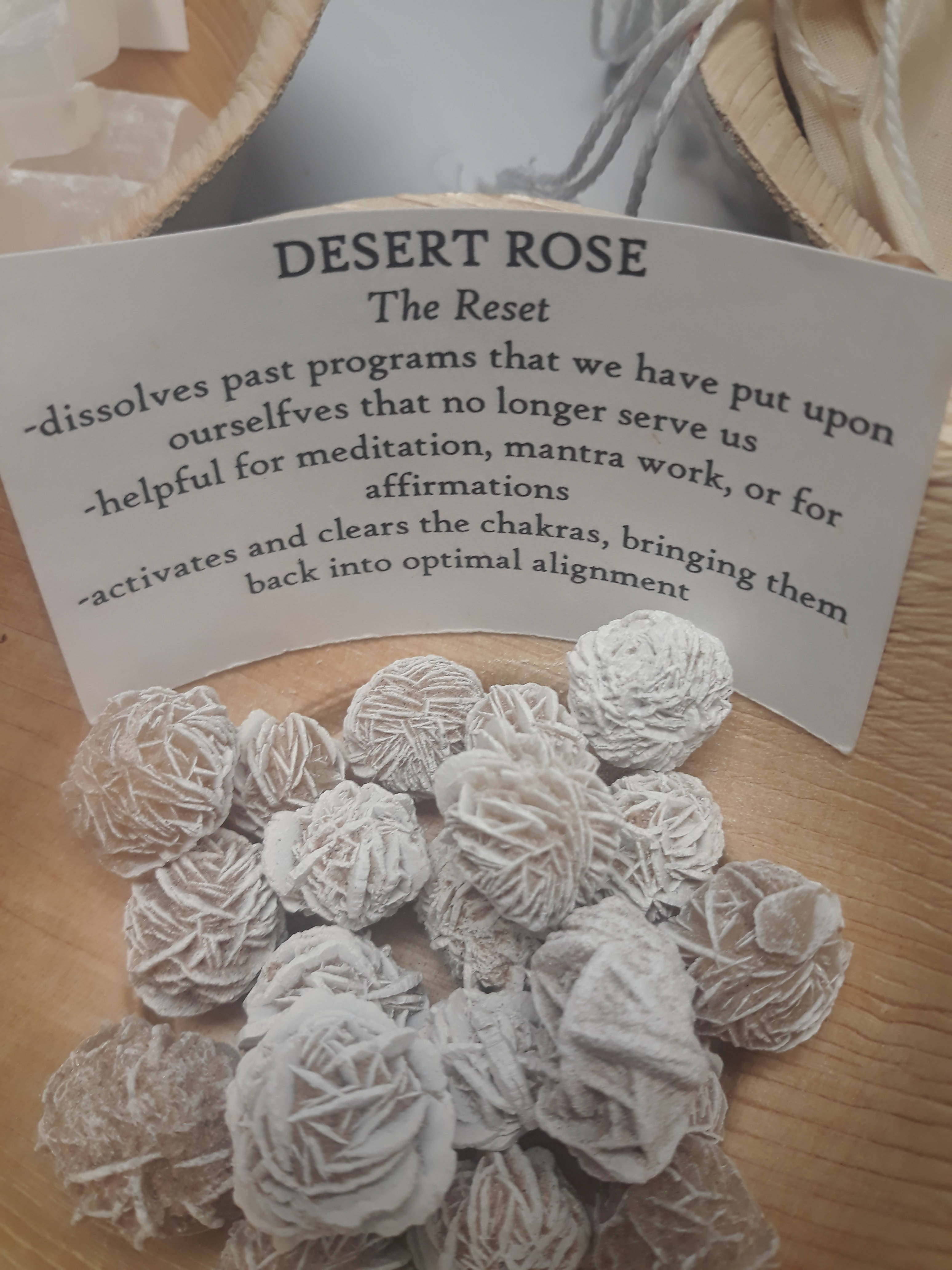 Desert rose tumbled stone