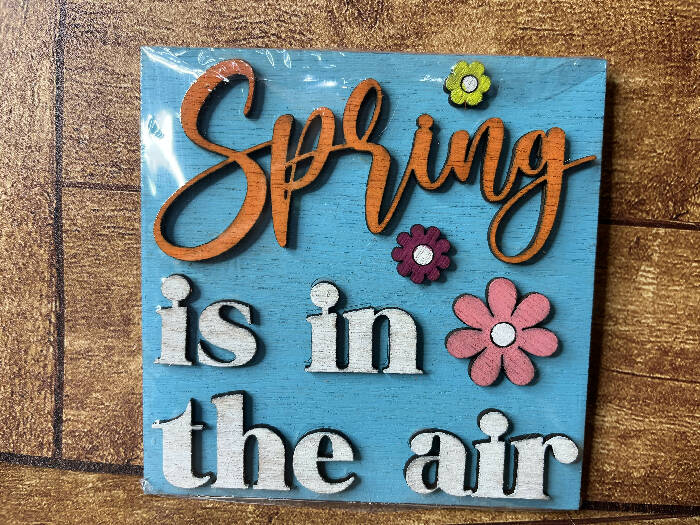 Spring is in the air square interchangeable insert