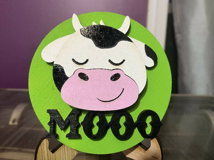 Cow face circle interchangeable insert