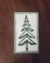 Green Christmas Tree Sign